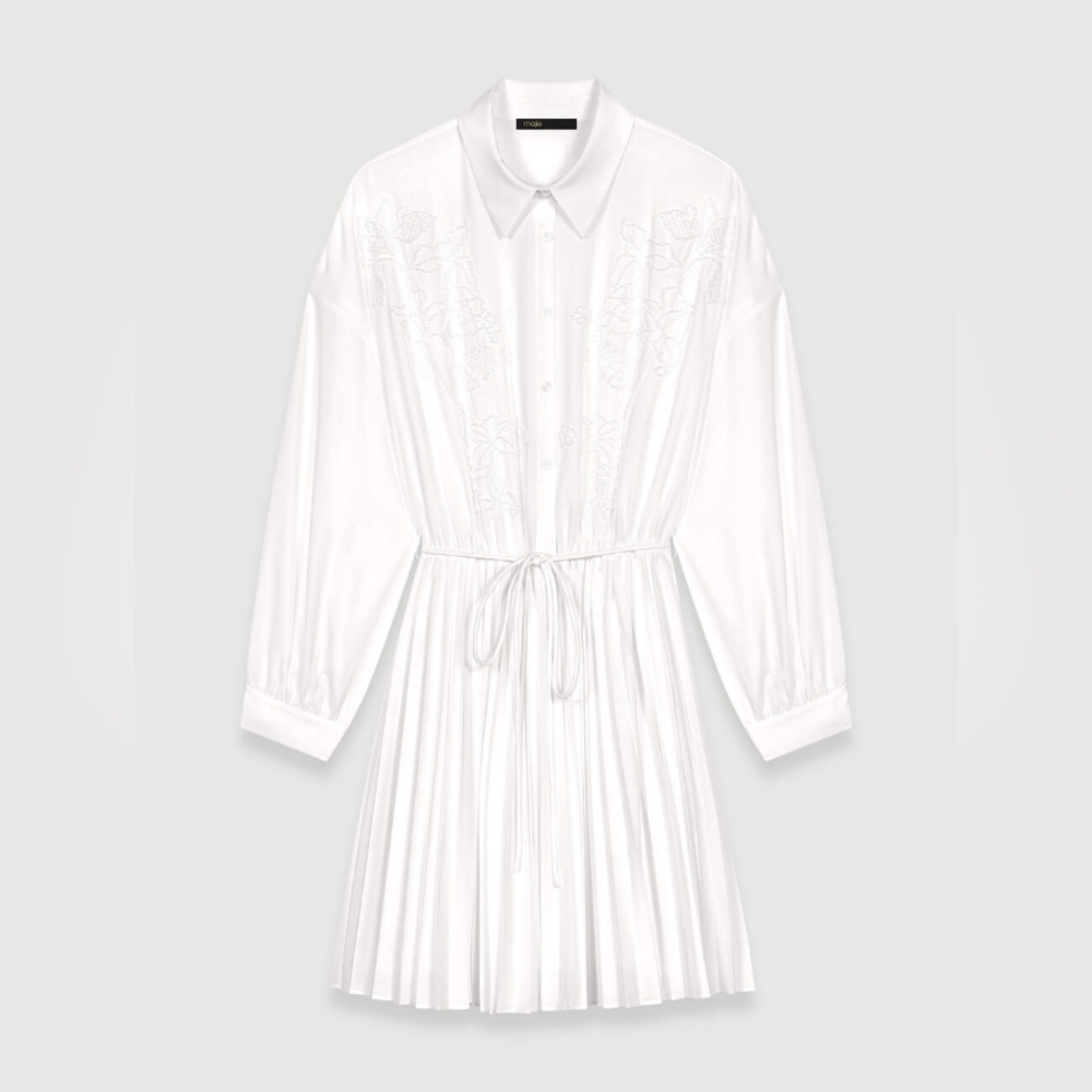 MAJE WHITE SHORT DRESS - Picture 7 of 10